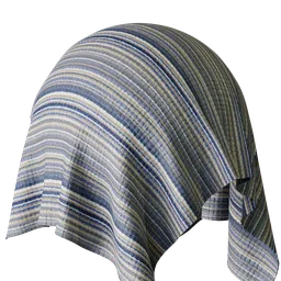 Stripe Blue Chenille