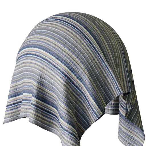 Stripe Blue Chenille
