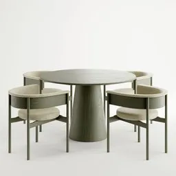 Dining table and chairs set