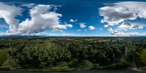 Puffy Clouds Sky Day