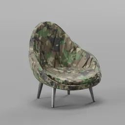 Armchair khaki camouflage