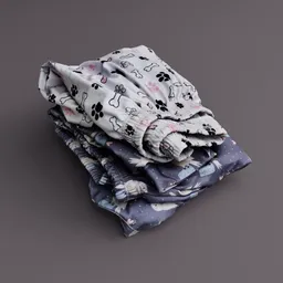 Folded Pajamas Stack
