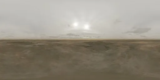 Overcast sky HDR with dual suns for realistic scene lighting and twin soft shadow effects, ideal for 3D rendering.