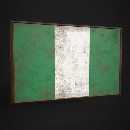Nigeria Flag Picture Frame