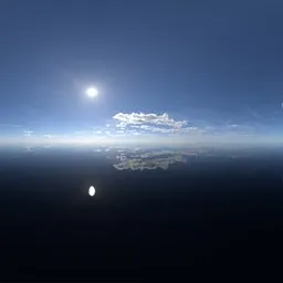 Sunny cloudy Pure Sky