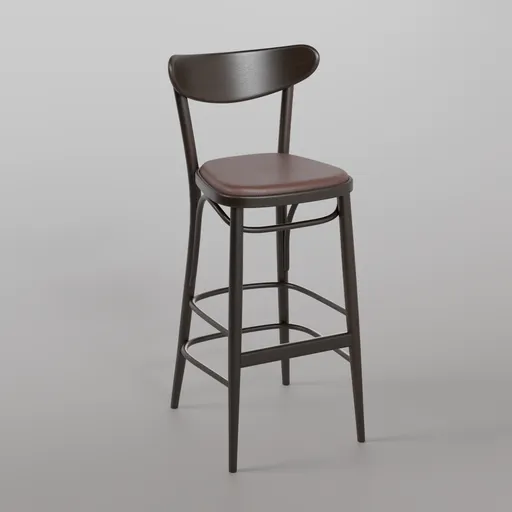 Banana Barstool B4 - Coffee