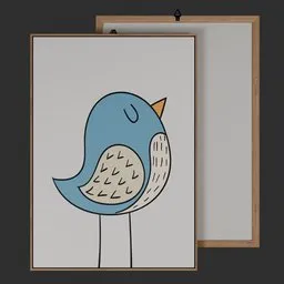 Cute Bird Kids Wall Art/Children’s Decor