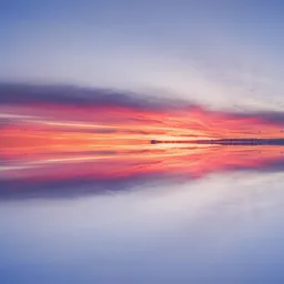 Infinite Sky - Red Color Twilight