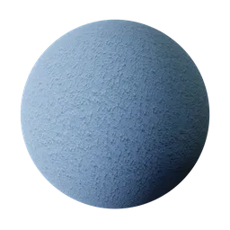 Rough textured PBR Blue Plaster material for 3D modeling and rendering in Blender and other software.