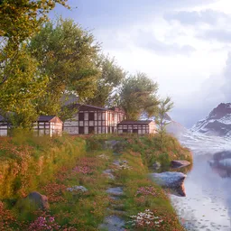 Sunlit Cabins by the Lake