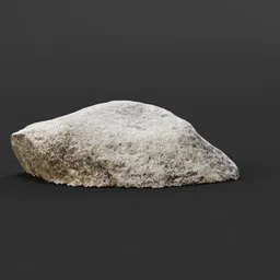 Detailed photorealistic 3D rock model with baked textures suitable for Blender environments.