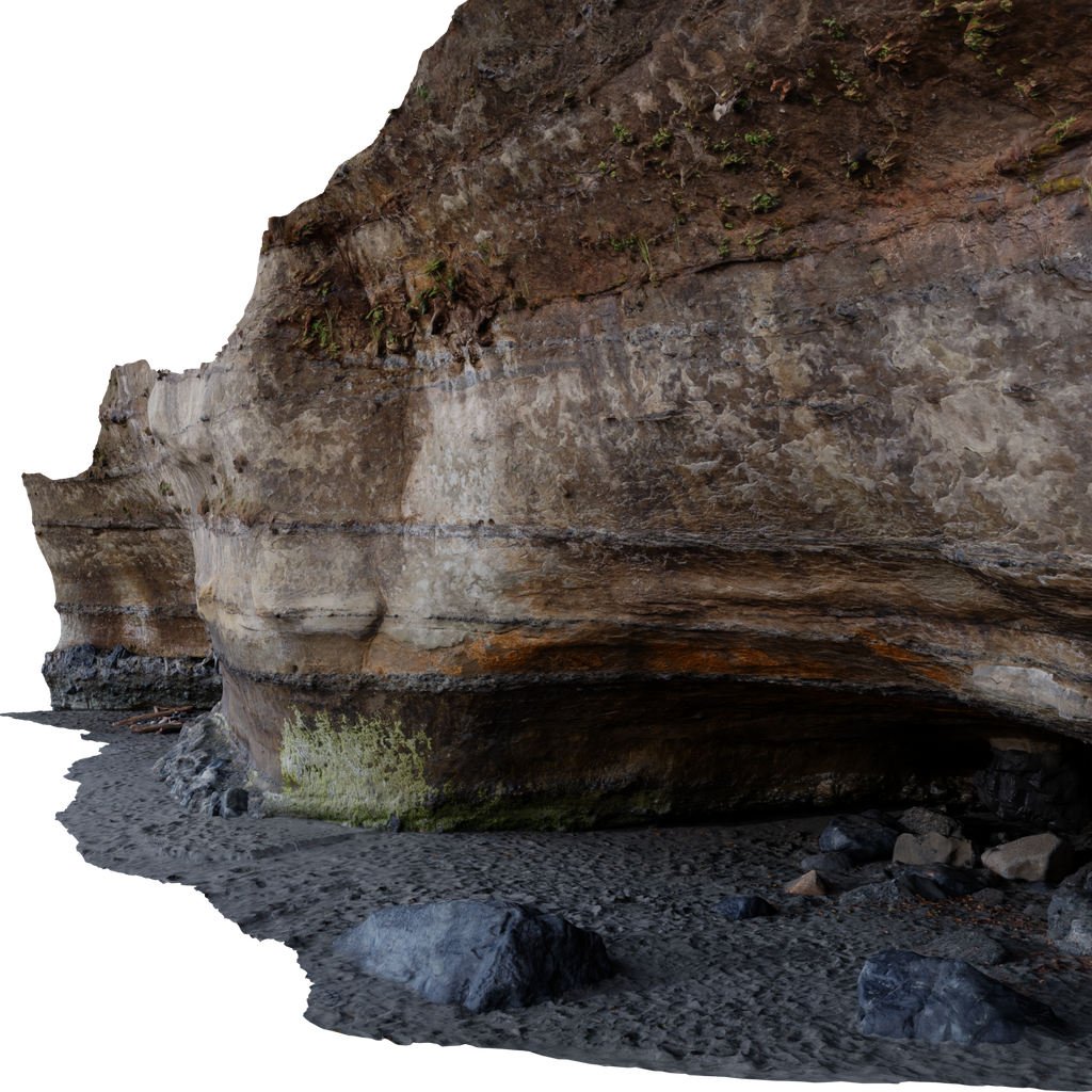 Large Rocky Cliff Photoscan 3D Terrain models BlenderKit