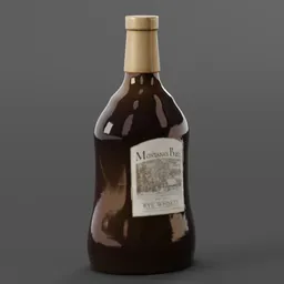 Rye Whiskey Bottle