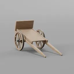 wooden cart