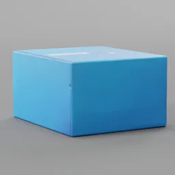 Blue Cardboard Box
