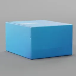 Blue Cardboard Box