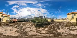 The roof of the building in the morning 16k