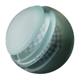 High-quality procedural frosted glass PBR shader suitable for Blender 3D projects, customizable with color, roughness, and reflection settings.