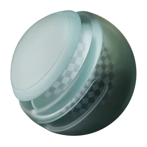 High-quality procedural frosted glass PBR shader suitable for Blender 3D projects, customizable with color, roughness, and reflection settings.