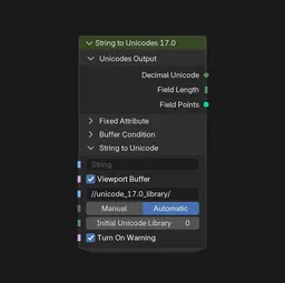 String to Unicodes 17.0
