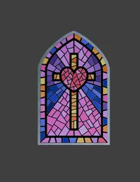 Church glass window style 11