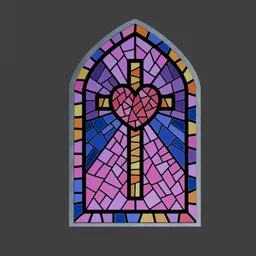 Church glass window style 11