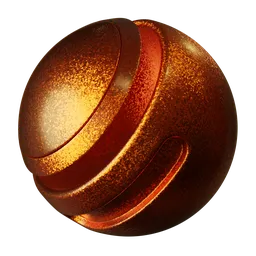 Glittering Sparkling Voronoi Metal