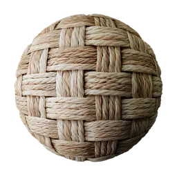 Woven jute basket
