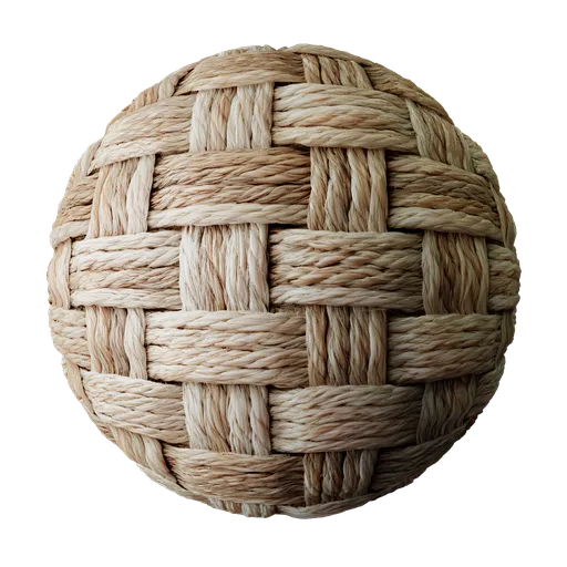 Woven jute basket