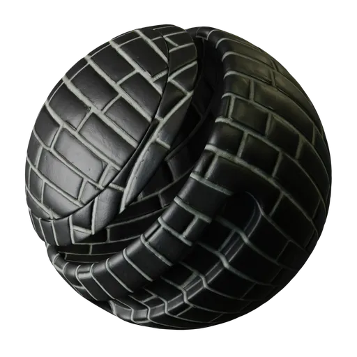 Black Brick Staggered