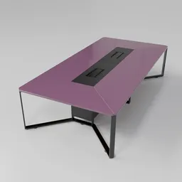 Conference table 12 seats purple