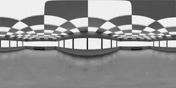 Bright Grid Light Studio HDRI