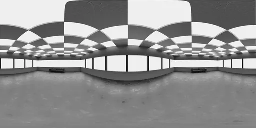 Bright Grid Light Studio HDRI