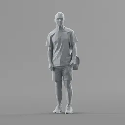 Lowpoly Male Standing