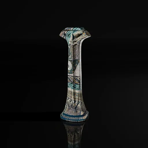 Column with mosaic