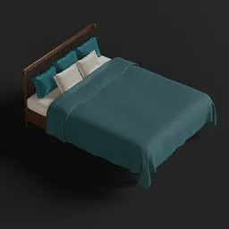 Bed with headboard