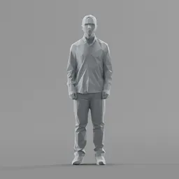 Lowpoly Male Standing