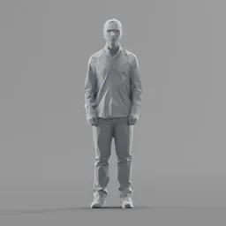 Lowpoly Male Standing