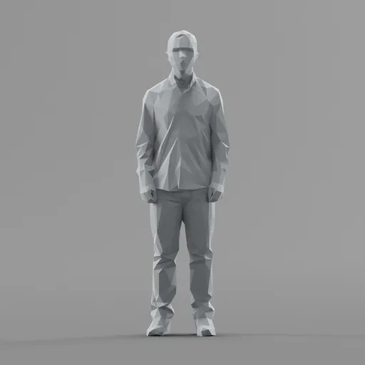 Lowpoly Male Standing