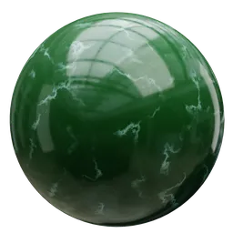 Procedural green marble