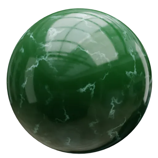 Procedural green marble