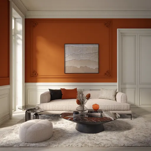 Modern Classic Living Room – Warm Tones
