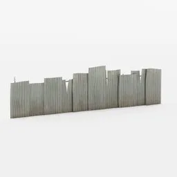 Corrugated Metal Fence