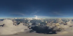 Aerial Clouds and Mountains