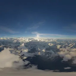 Aerial Clouds and Mountains