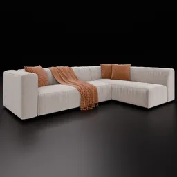 Sofa Lazy Ribcord Khaki