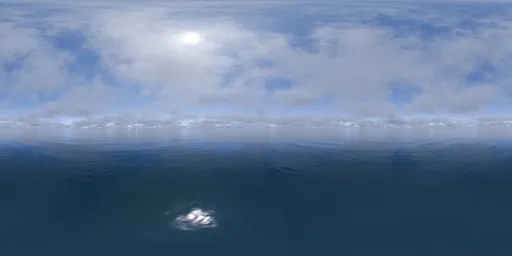 Seascape Cloudy Horizon