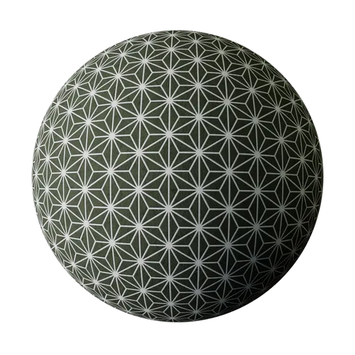 Asanoha Tile Olive Green