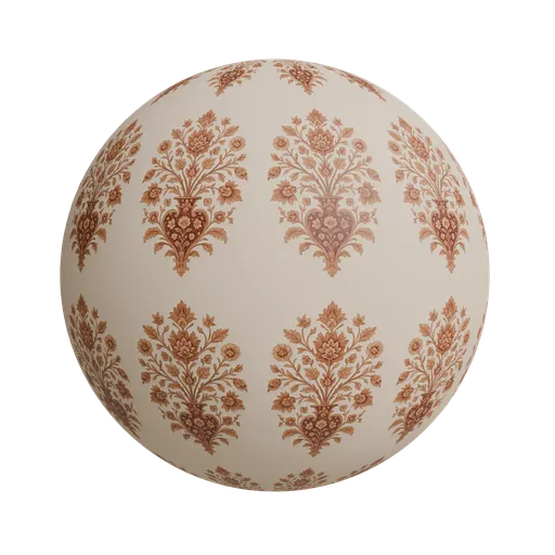 Mughal style Flooral wallpaper