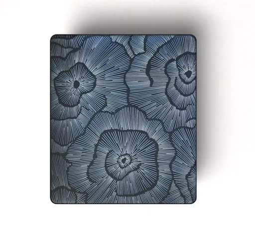 Mattress blue pattern